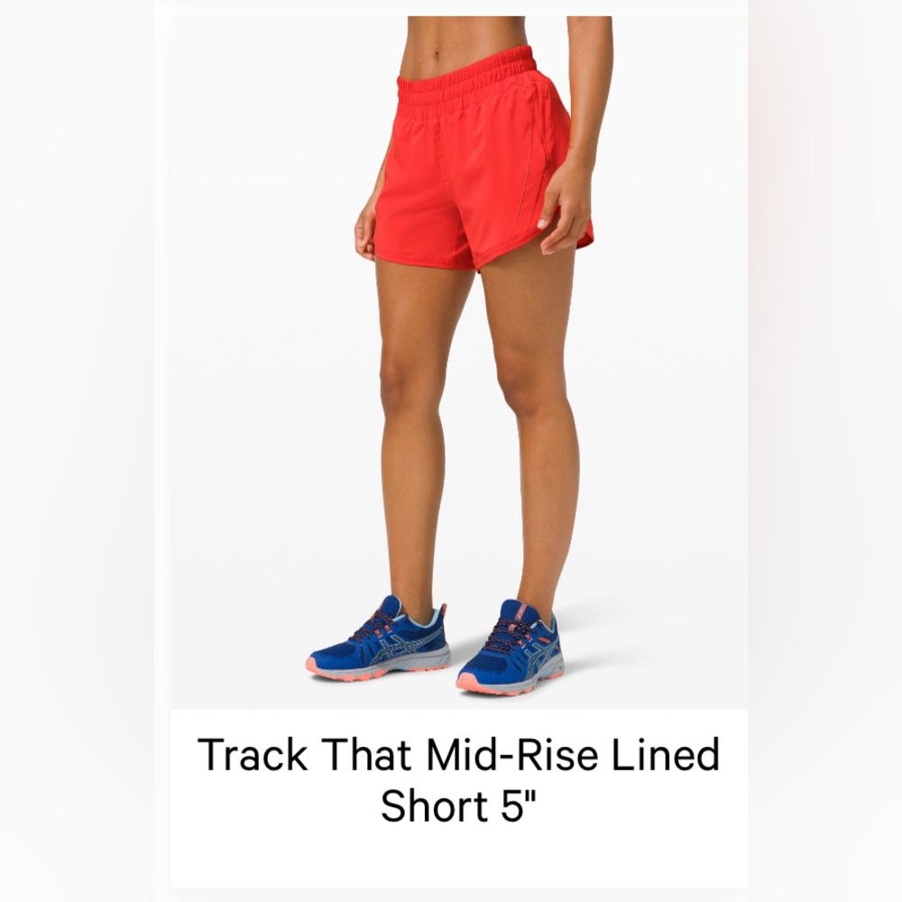 Track That Mid-Rise Lined Short 5" - pink punch size 16